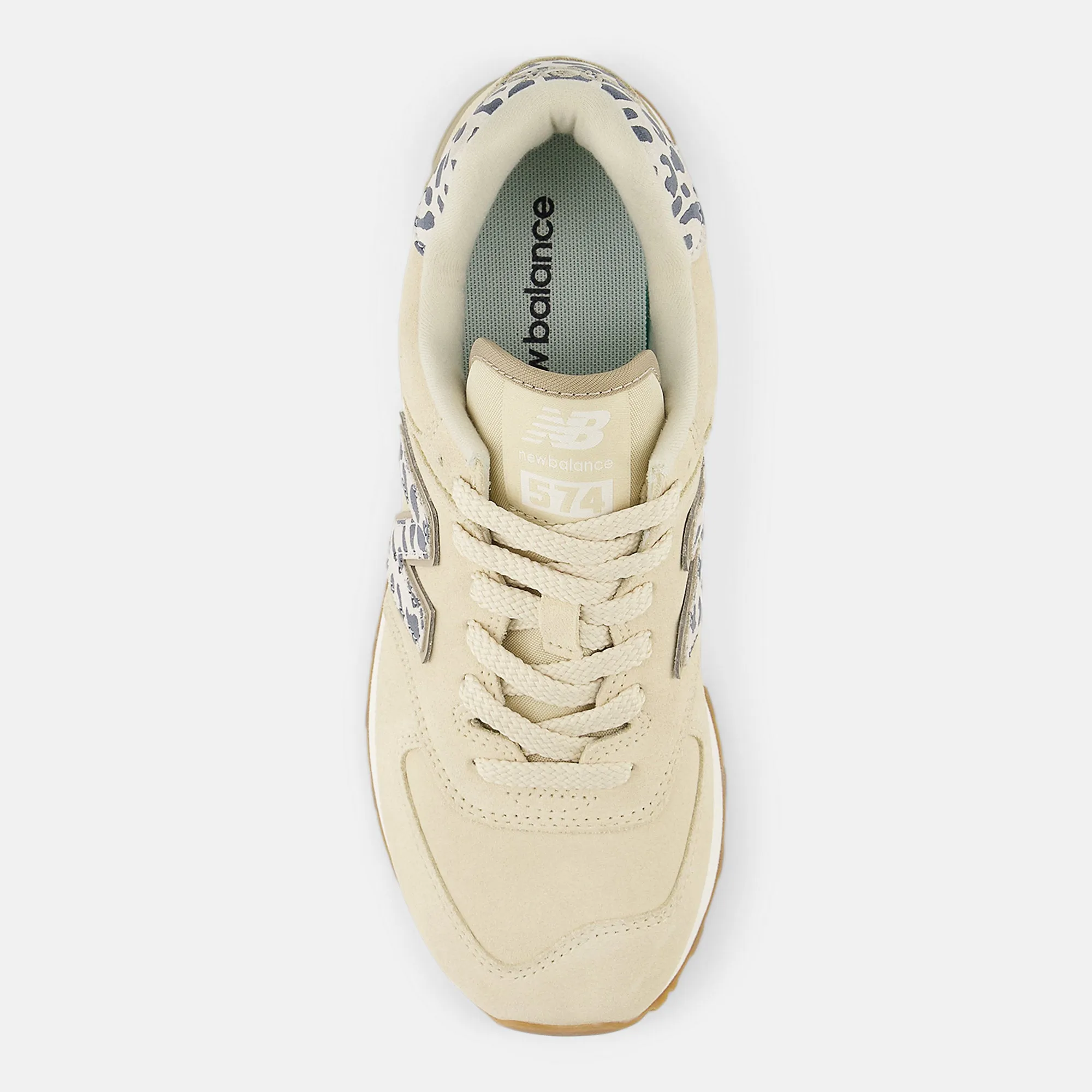 New Balance Womens 574 Fashion Trainers - Sandstone / Sea Salt