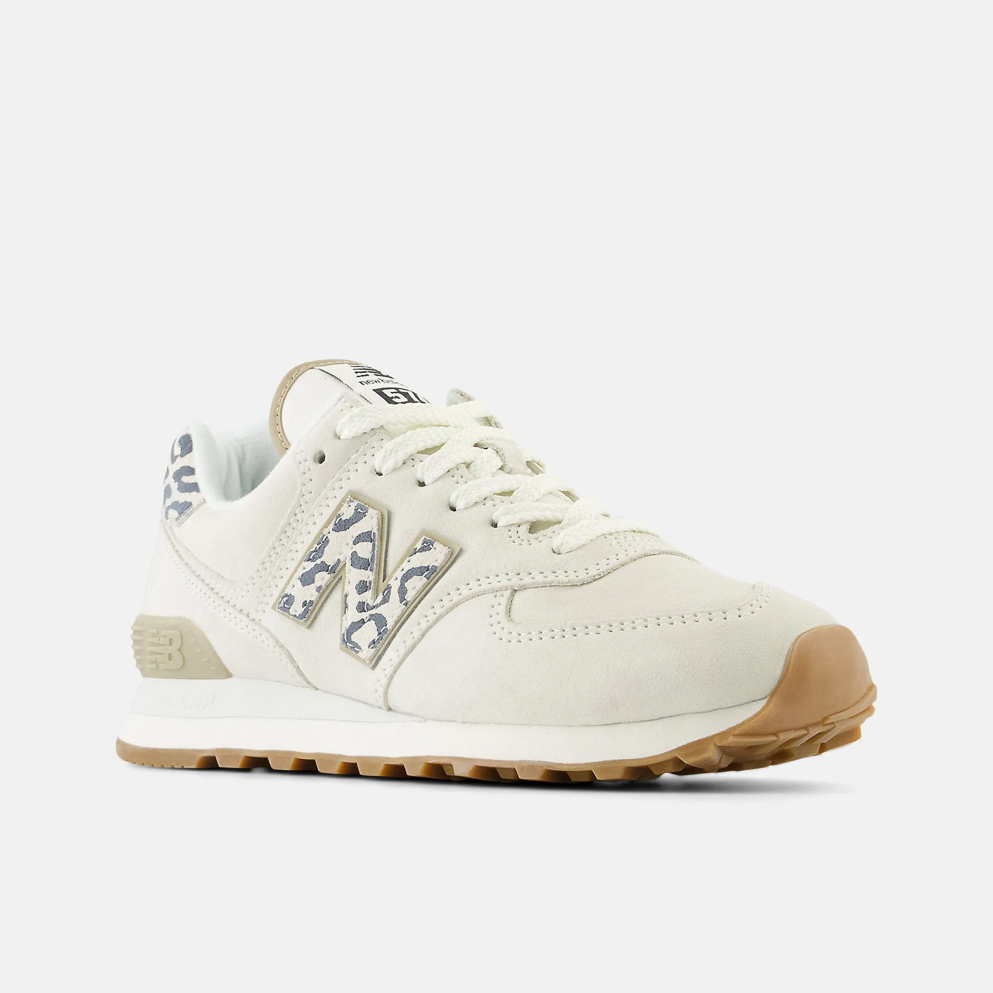 New Balance Womens 574 Fashion Trainers - Sea Salt / Phantom