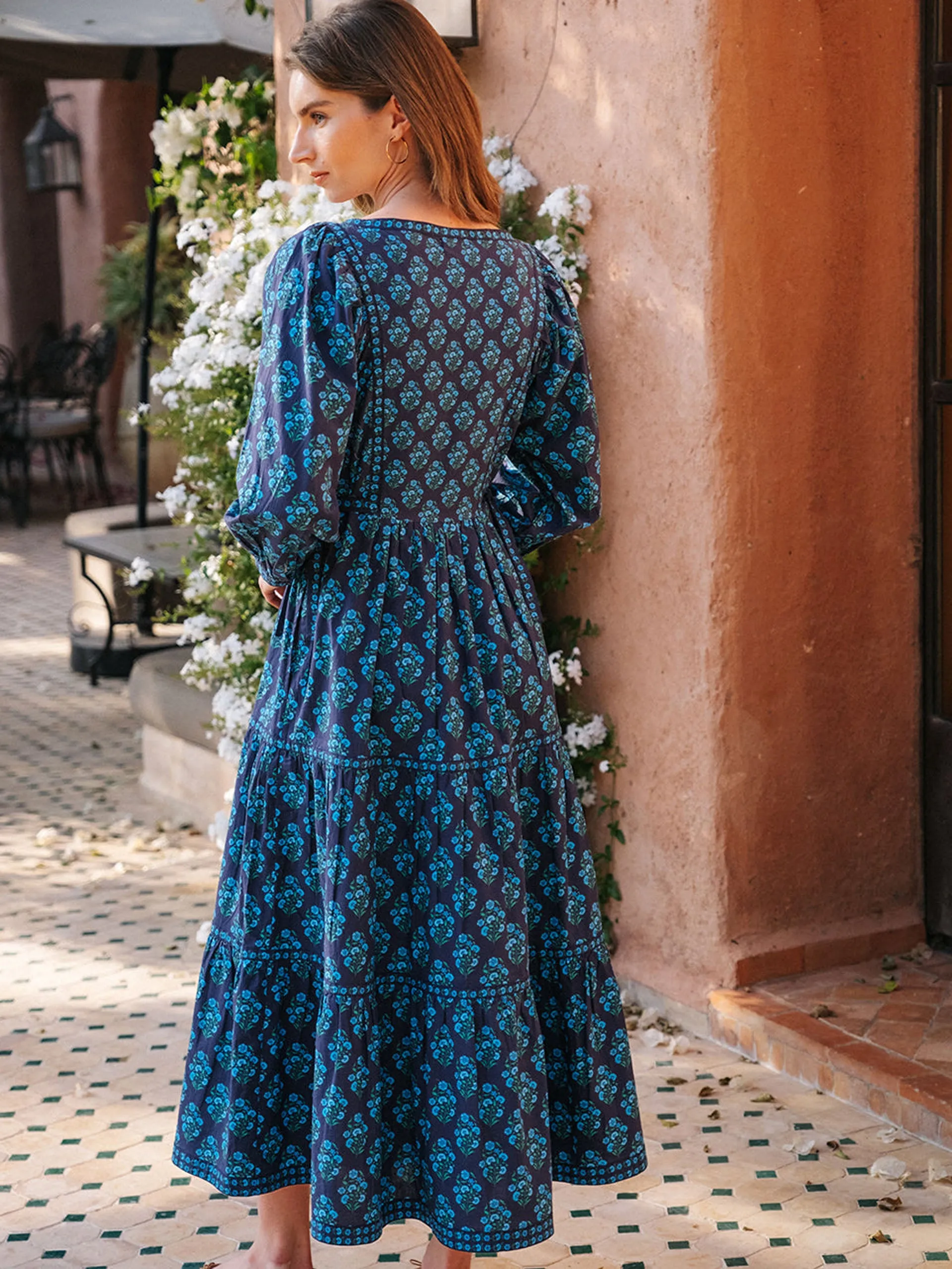 Night sky buta Laura dress