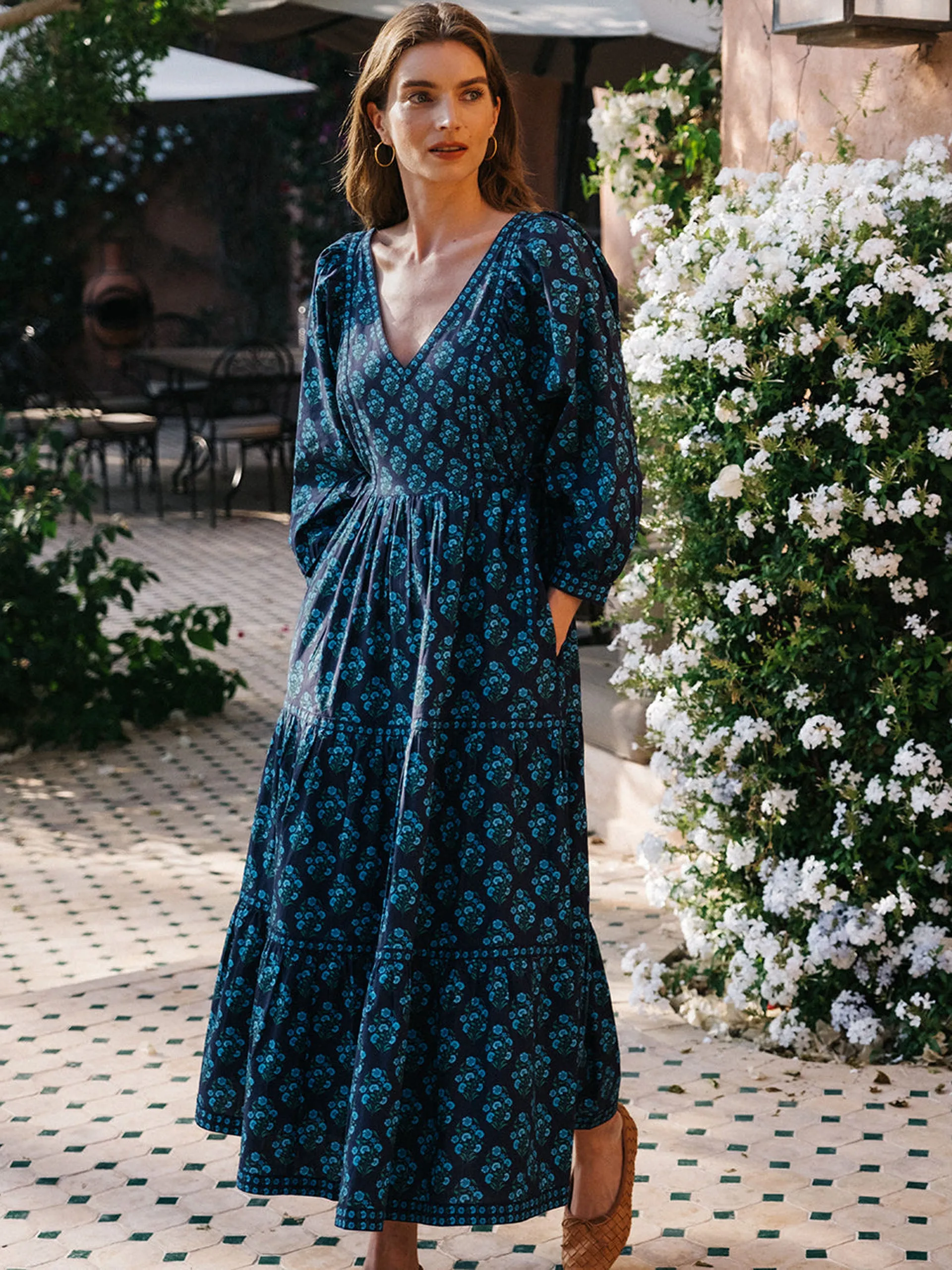 Night sky buta Laura dress