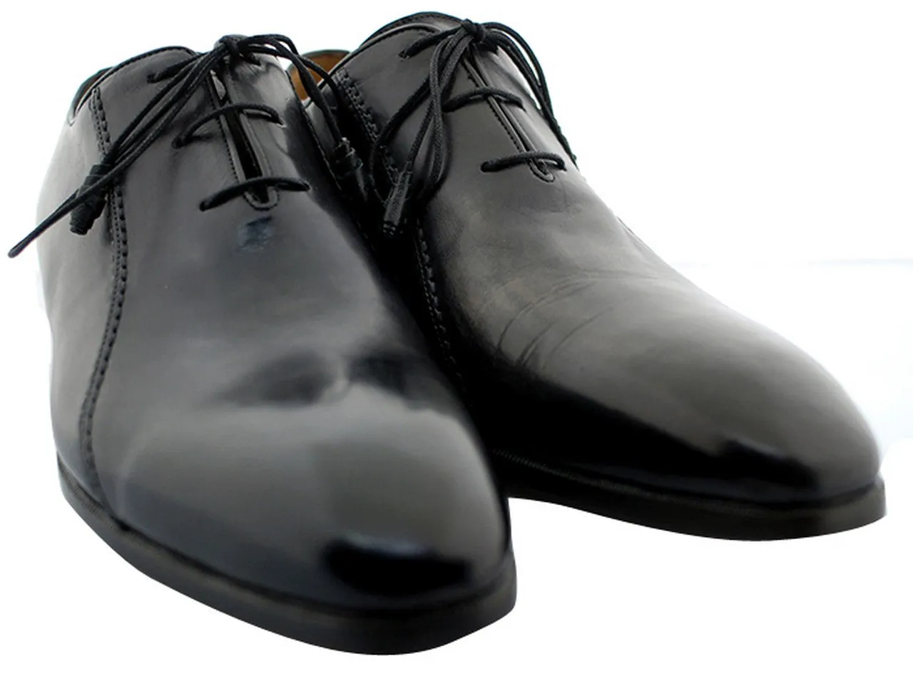 Oscar William Grey/Black Fulham Palace Men's Luxury Classic Leather Shoes