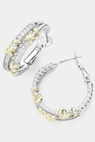 Out For The Evening Hoop Earrings