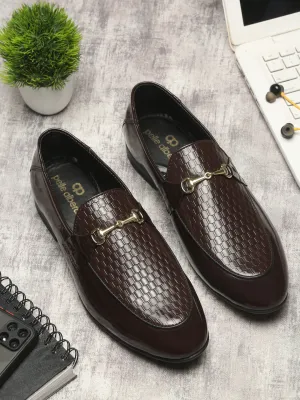 Pelle Albero Brown Casual Slip-On Moccasin For Men
