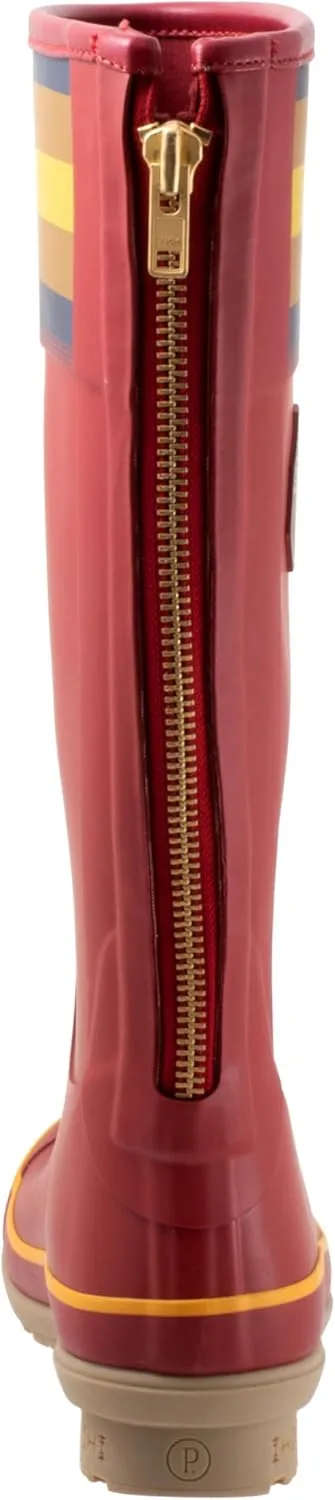 PENDLETON Women's Tall Rain Boots, Premium Rubber, Adjustable Buckle, Non-Slip Sole, 13.75" Shaft