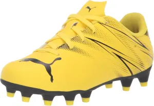 PUMA Attacanto Firm Ground/Artificial Ground (Toddler/Little Kid/Big Kid) Yellow Blaze/Puma Black 6 Big Kid M