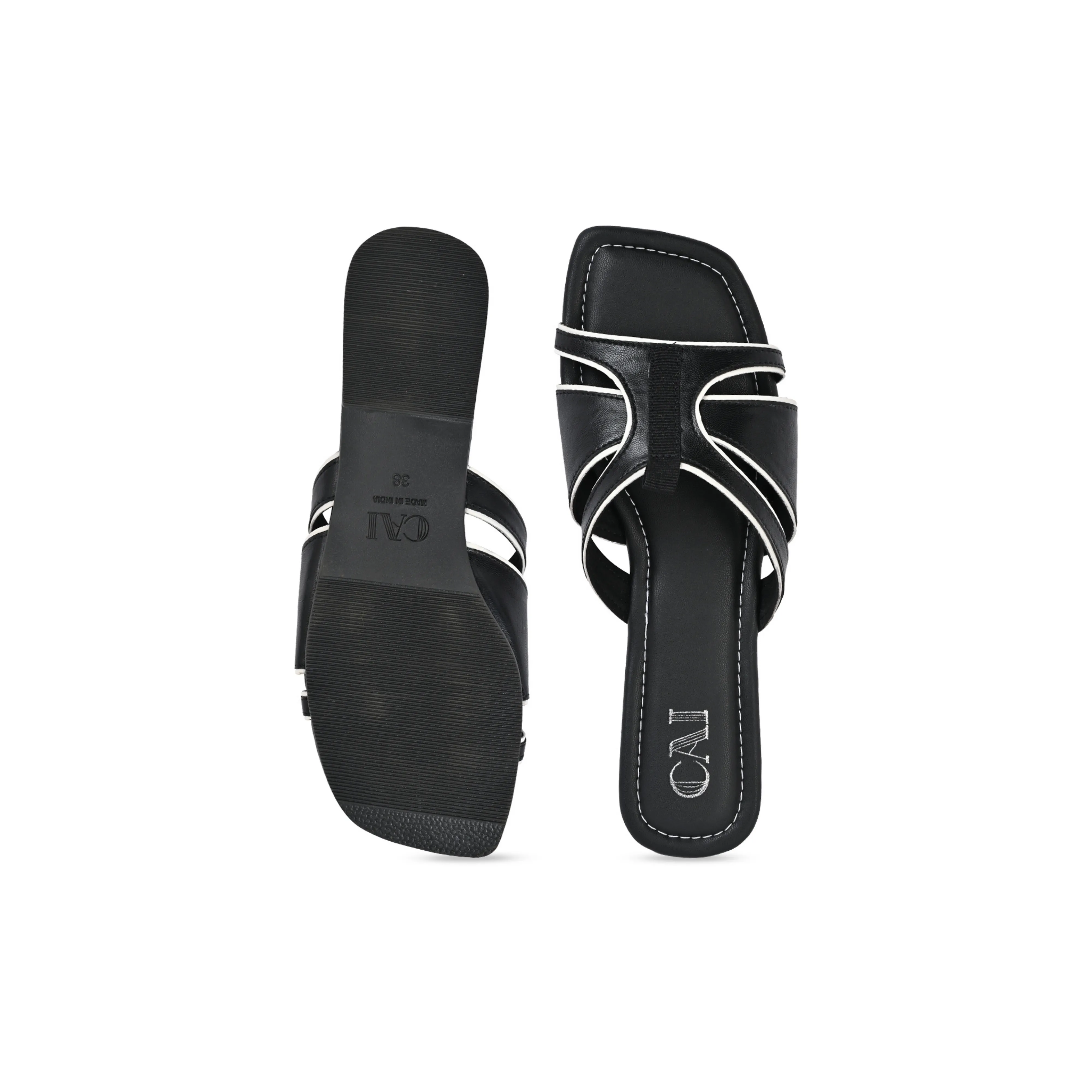 Racerback Black Flats