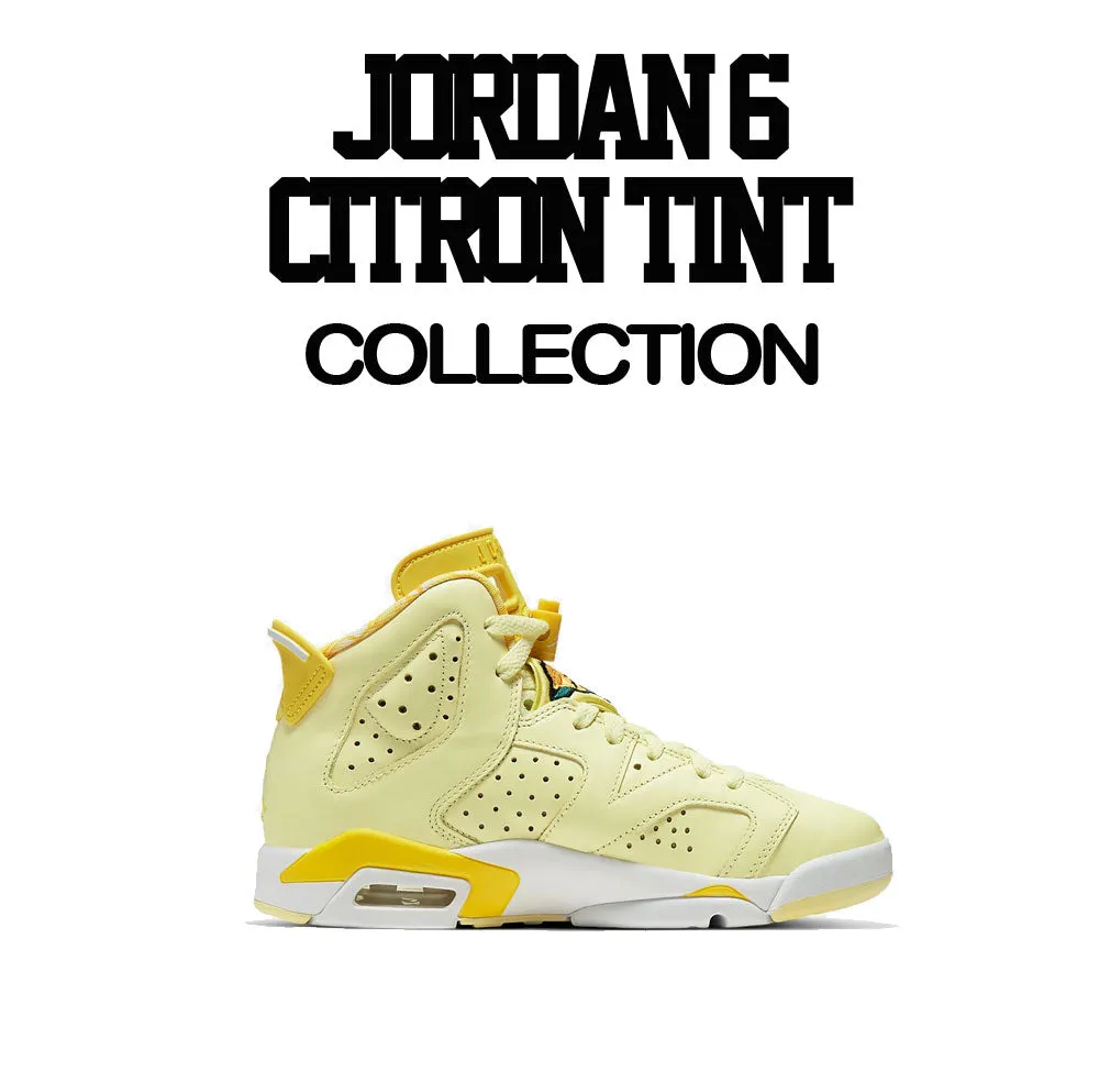 Retro 6 Citron Tint Pair On Lock Hoody