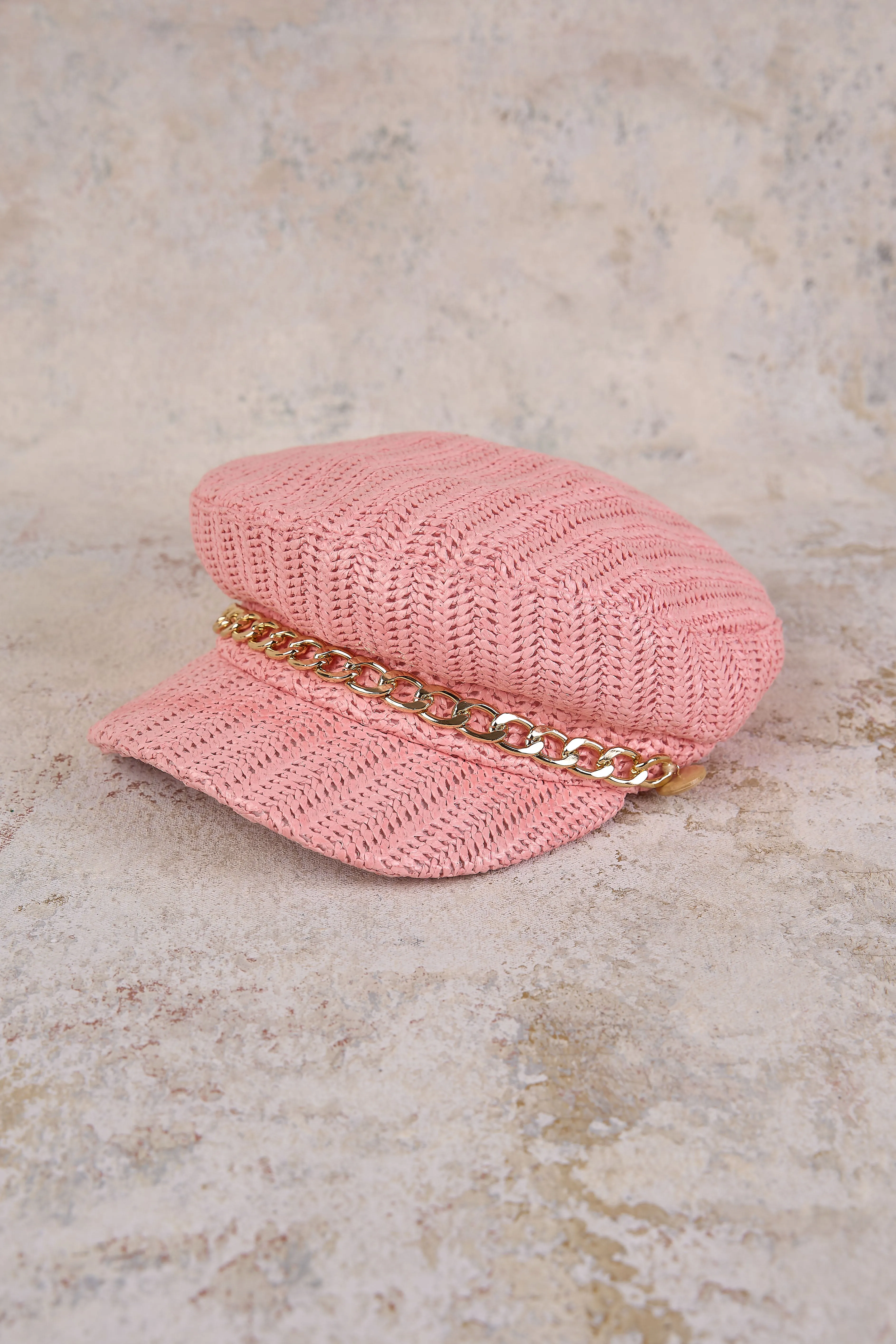 Rosanna Bakerboy Hat - Light Pink