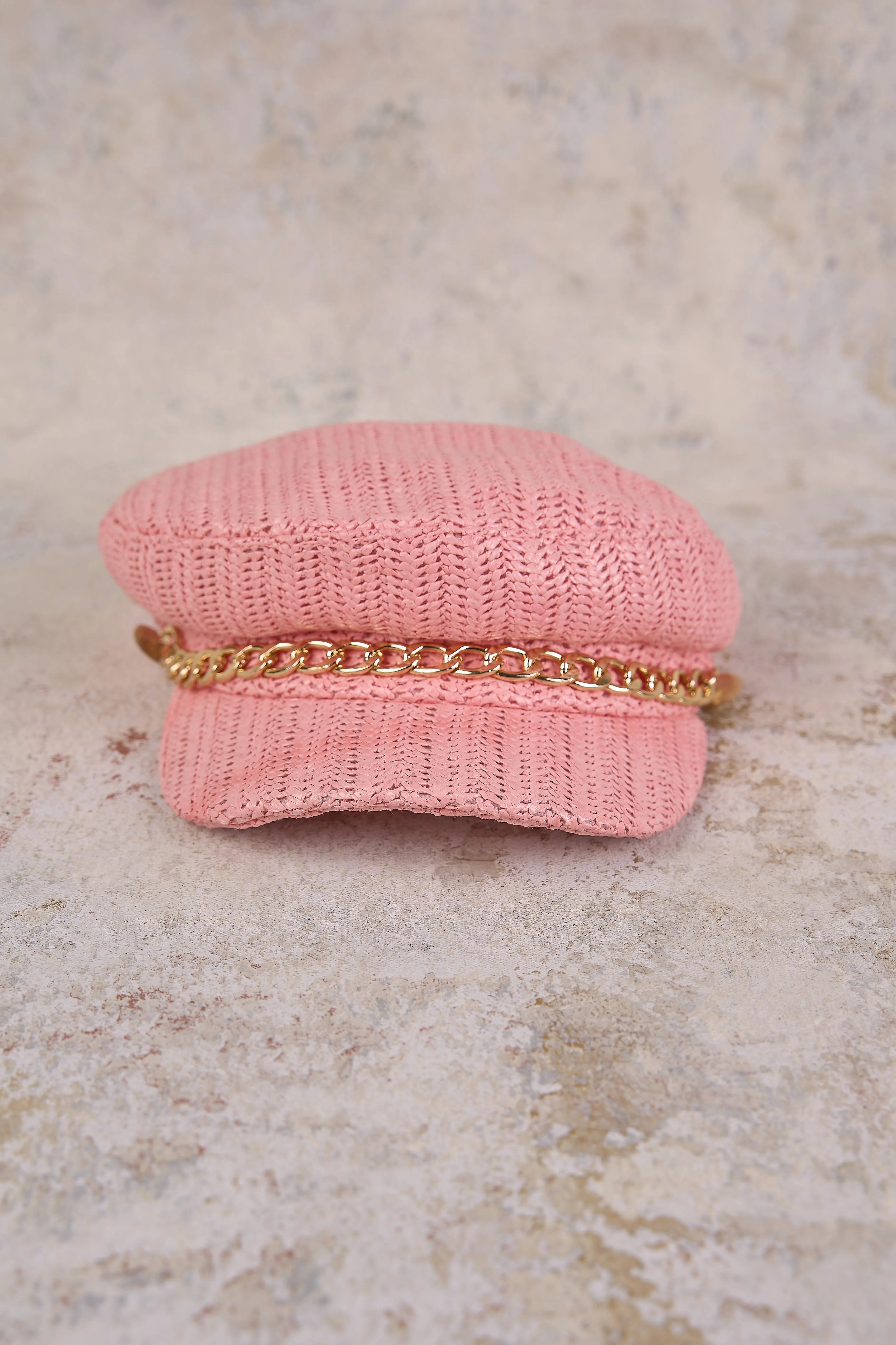Rosanna Bakerboy Hat - Light Pink