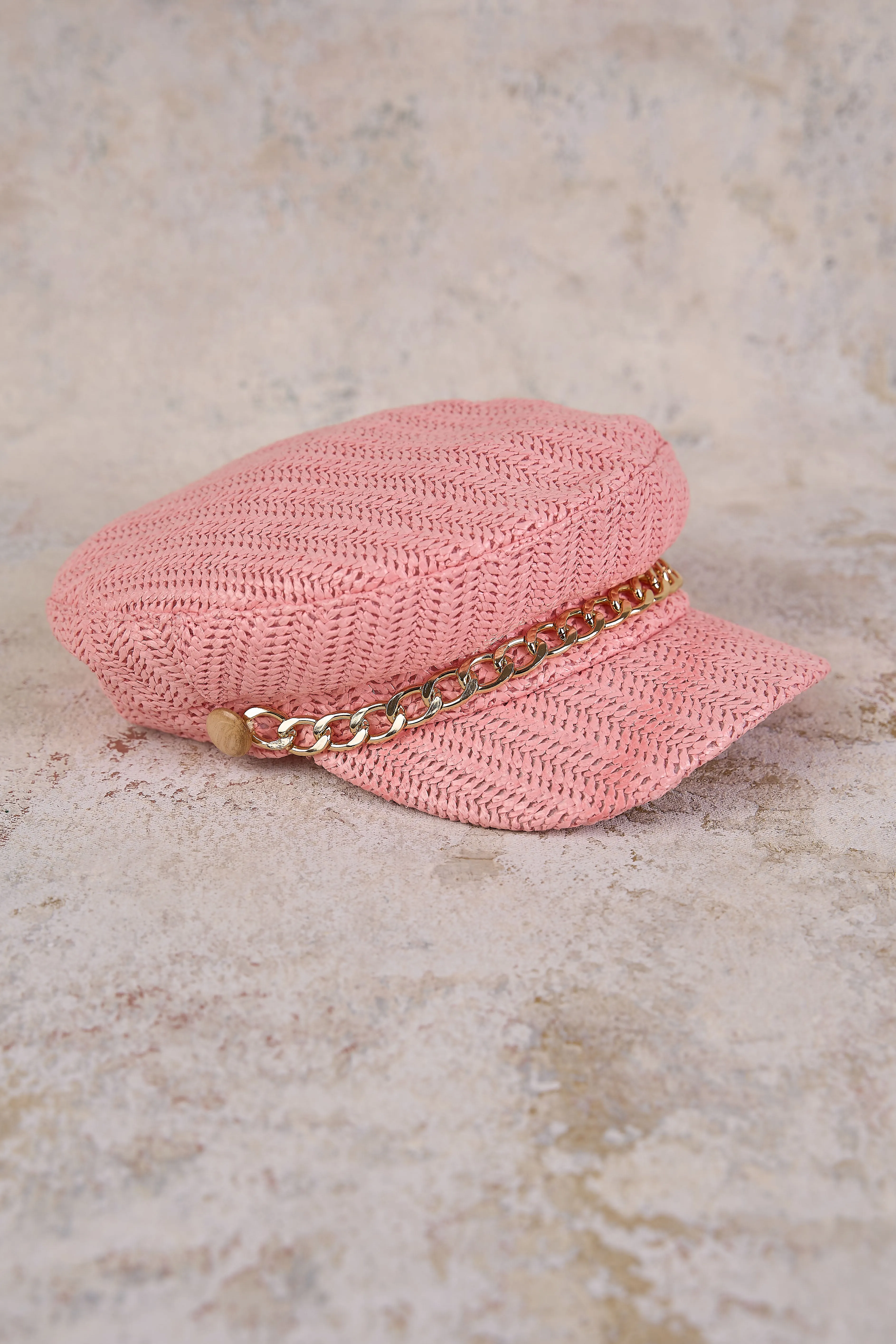 Rosanna Bakerboy Hat - Light Pink