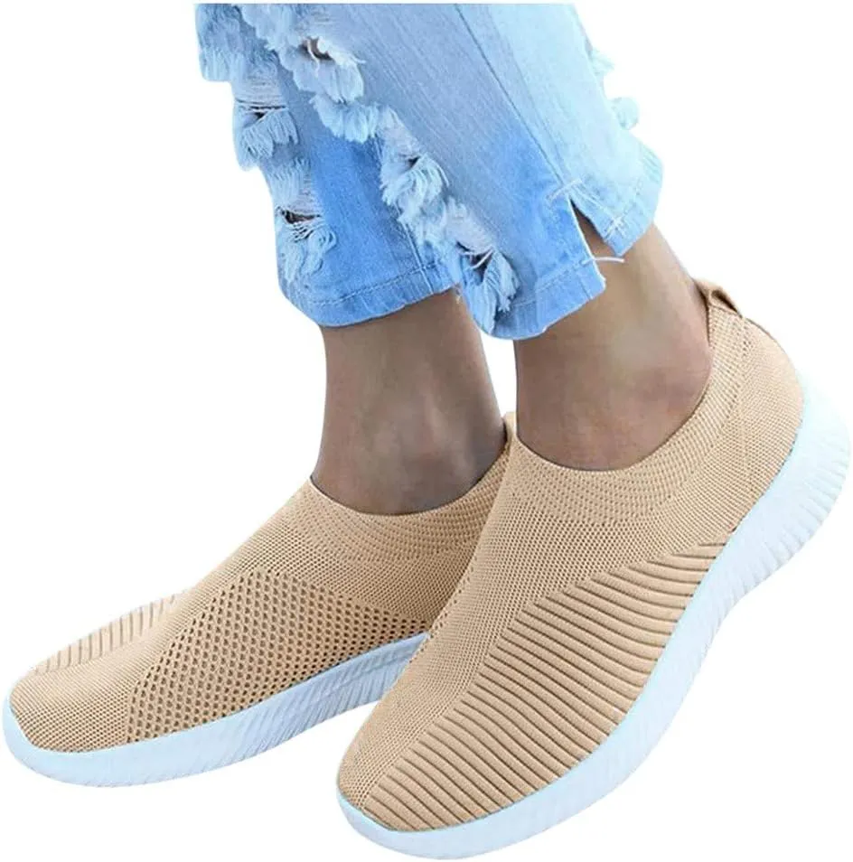 Running Shoes Women Sneakers Tennis Workout Walking Gym Lightweight Casual Shoes Women Loafer Shoes for Women Slip On Sneakers Women Arch Support