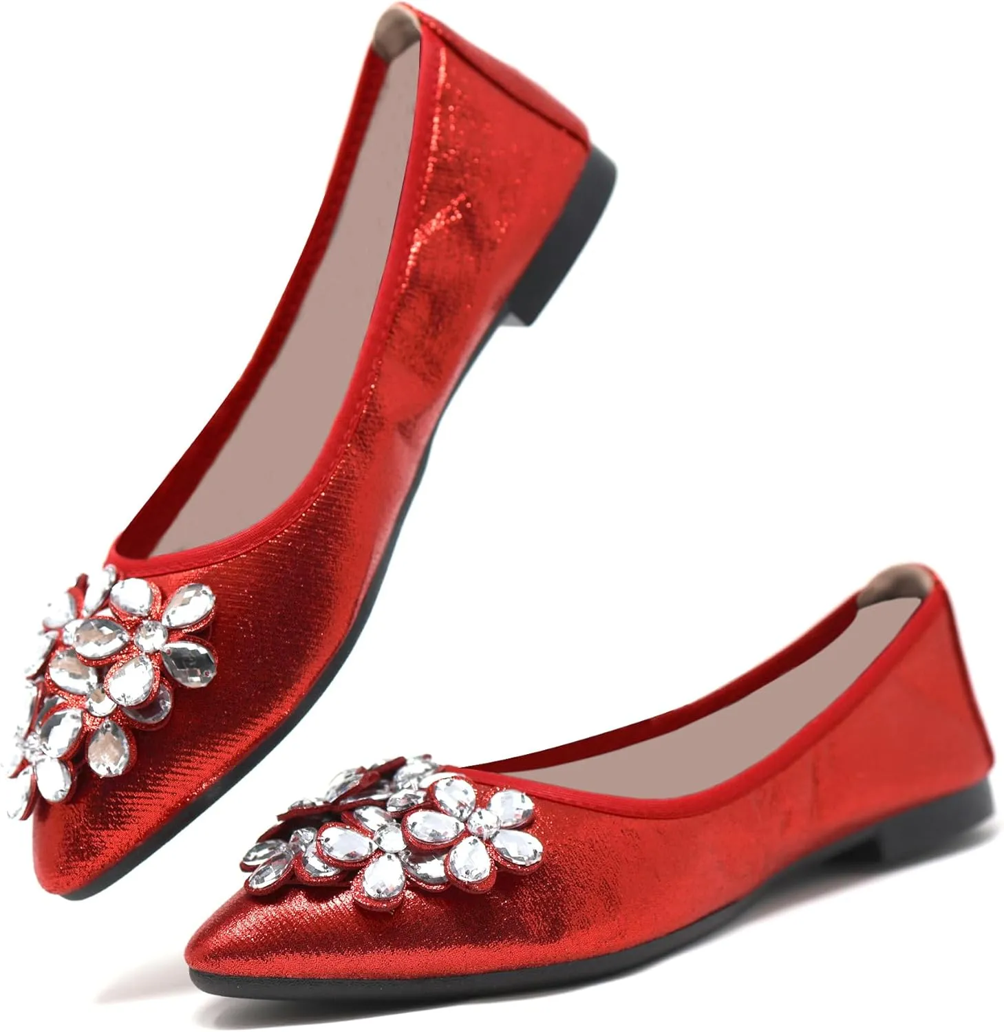 Silky Toes Foldable Flats for Women Dressy Ballet Shoes for Purse