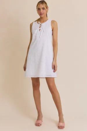 Steely's White Eyelet Mini Dress