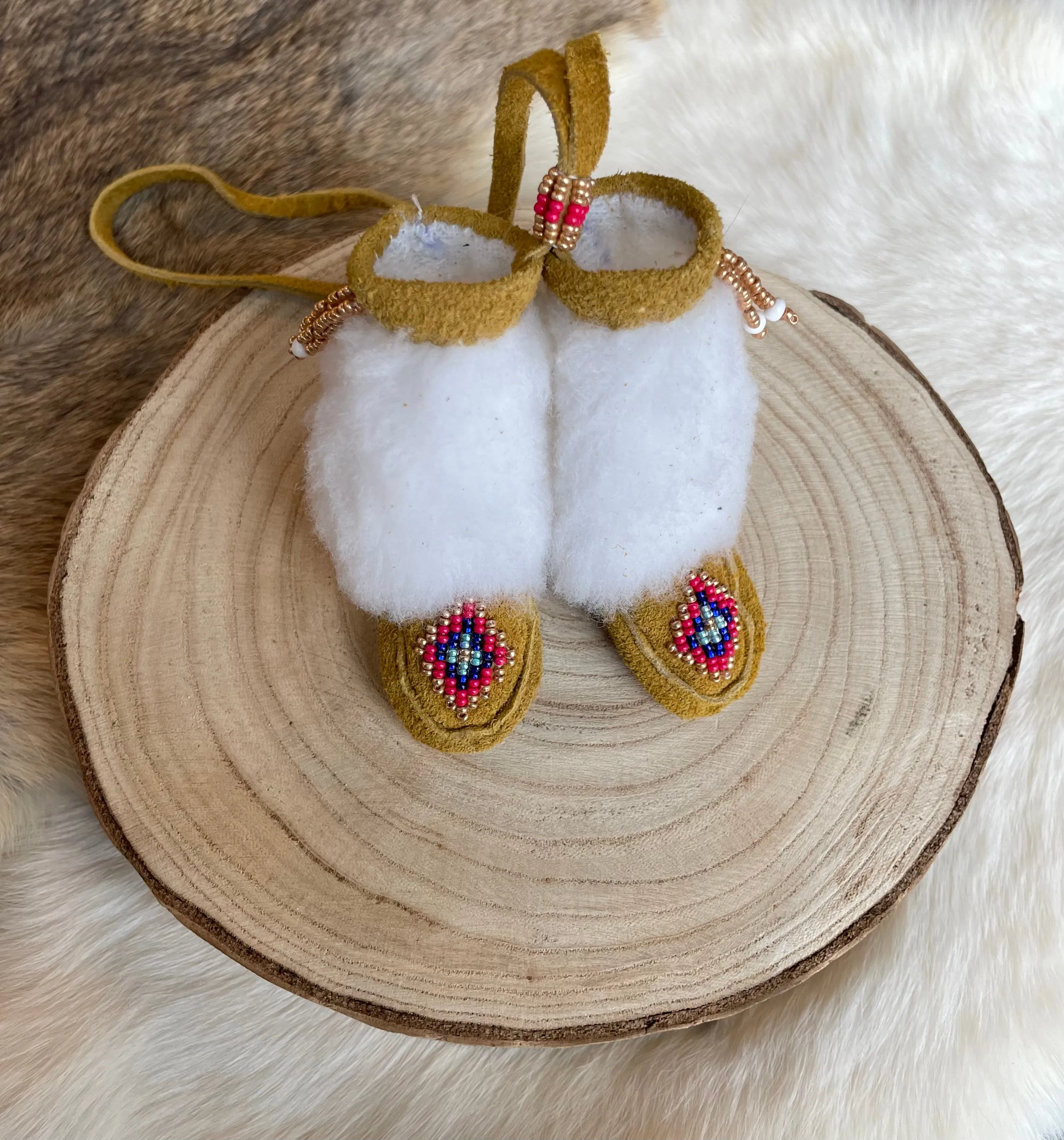T. Sullivan Mini Moccasin Rearview Mirror Hanging