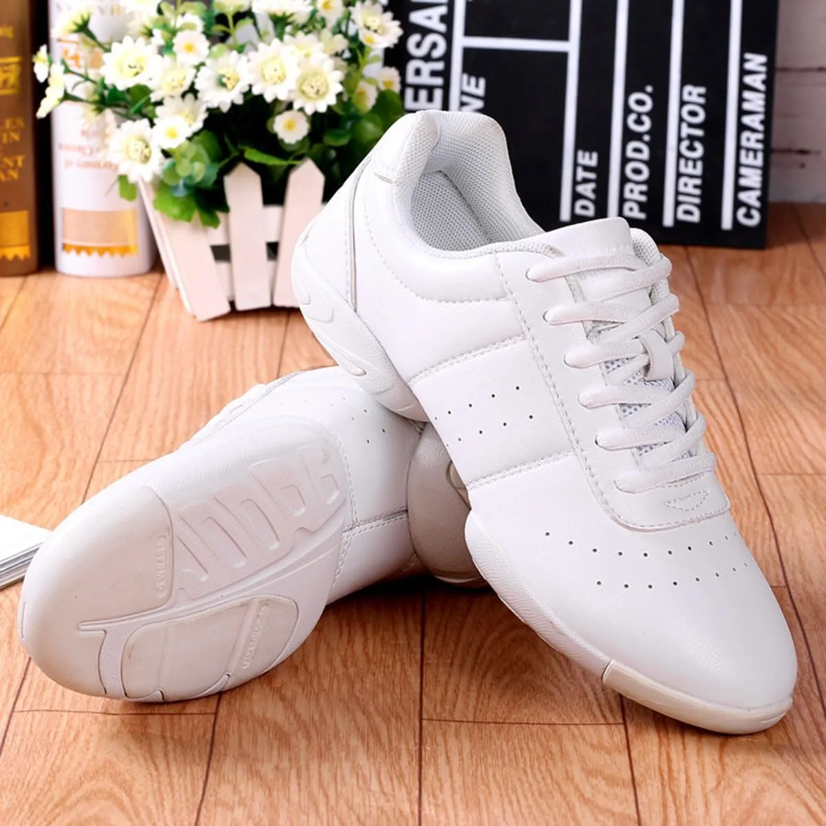 TangDao Womens Cheer Shoes Ballroom Salsa Athletic Dance Shoes Breathable Cheerleading Competition Sneakers for Girls Women