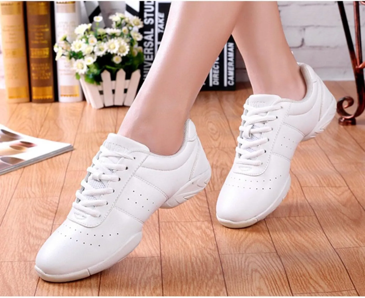 TangDao Womens Cheer Shoes Ballroom Salsa Athletic Dance Shoes Breathable Cheerleading Competition Sneakers for Girls Women