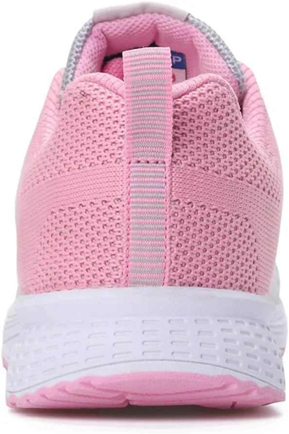 Tennis Shoes Womens Lightweight Comfortable Lace up Walking Shoes Women Mesh Breathable Women's Casual Shoes Slip On Sneakers Waterproof Tennis Shoe Cross Trainer Shoe
