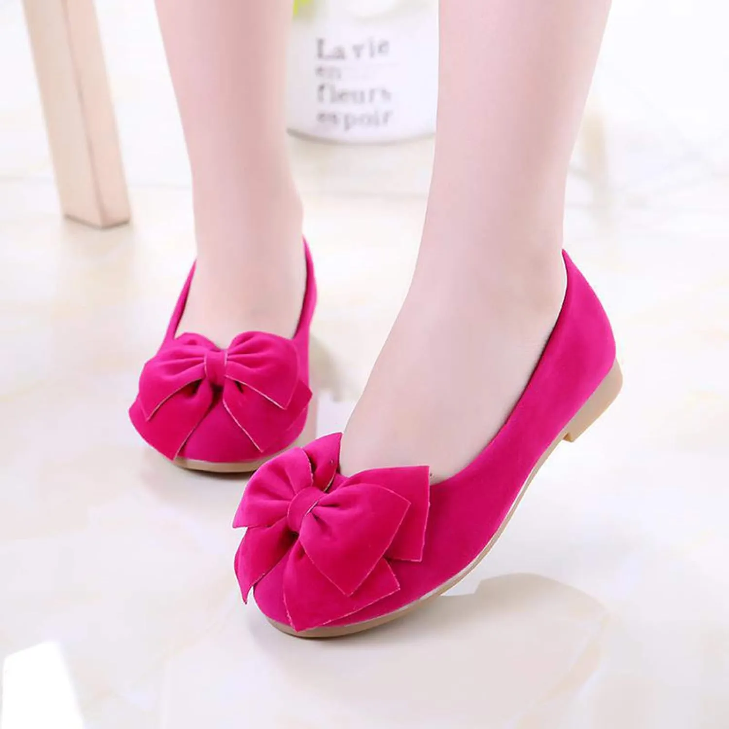 Toddler Dress Shoes Flower Kid Shoes for Weeding Baby Cute Mary Jane Shoes Ballet Flat for Walking Casual Shes