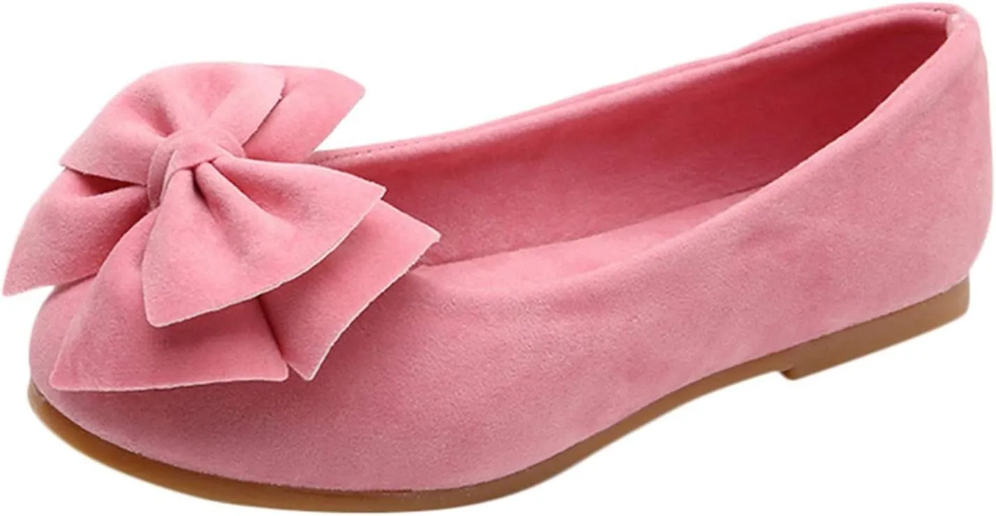 Toddler Girls Dress Shoes Cute Mary Jane Shoes Ballet Flats Flower Girl Shoes for Weeding Casual Walking Shoes