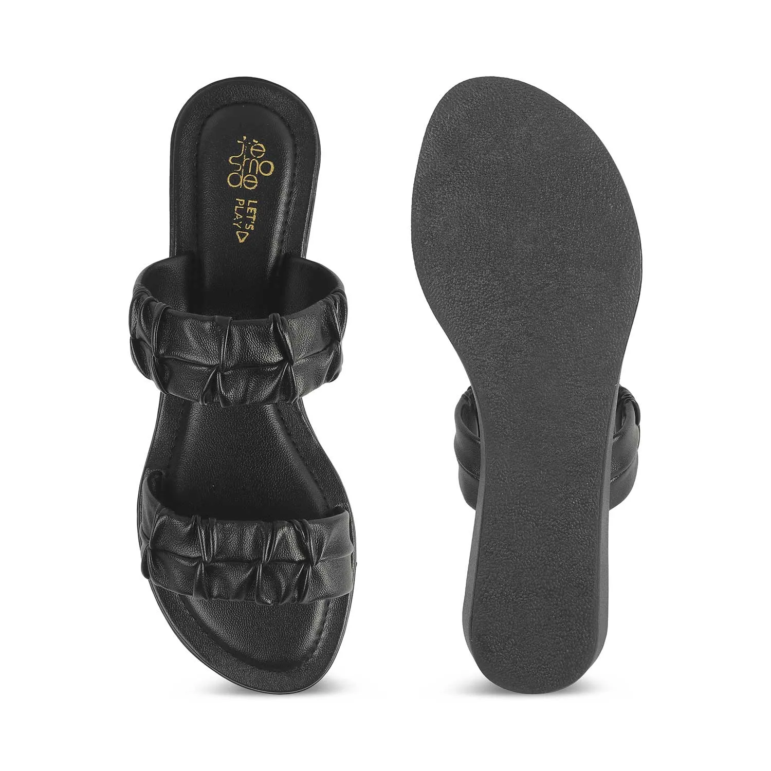 Tresmode Belo Black Women's Casual Flats
