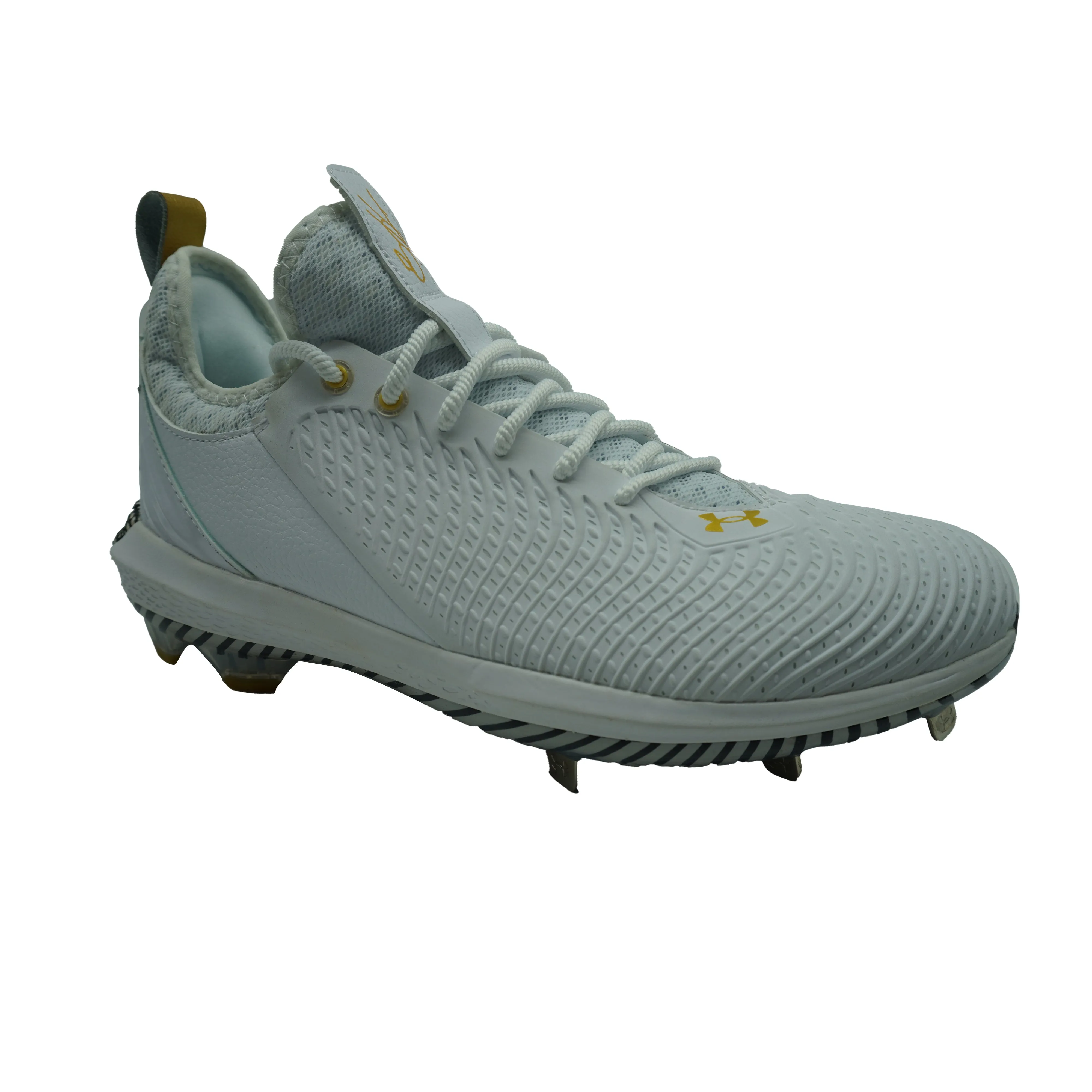 Under Armour Men's Harper 5 Low ST Baseball Cleats White Black
