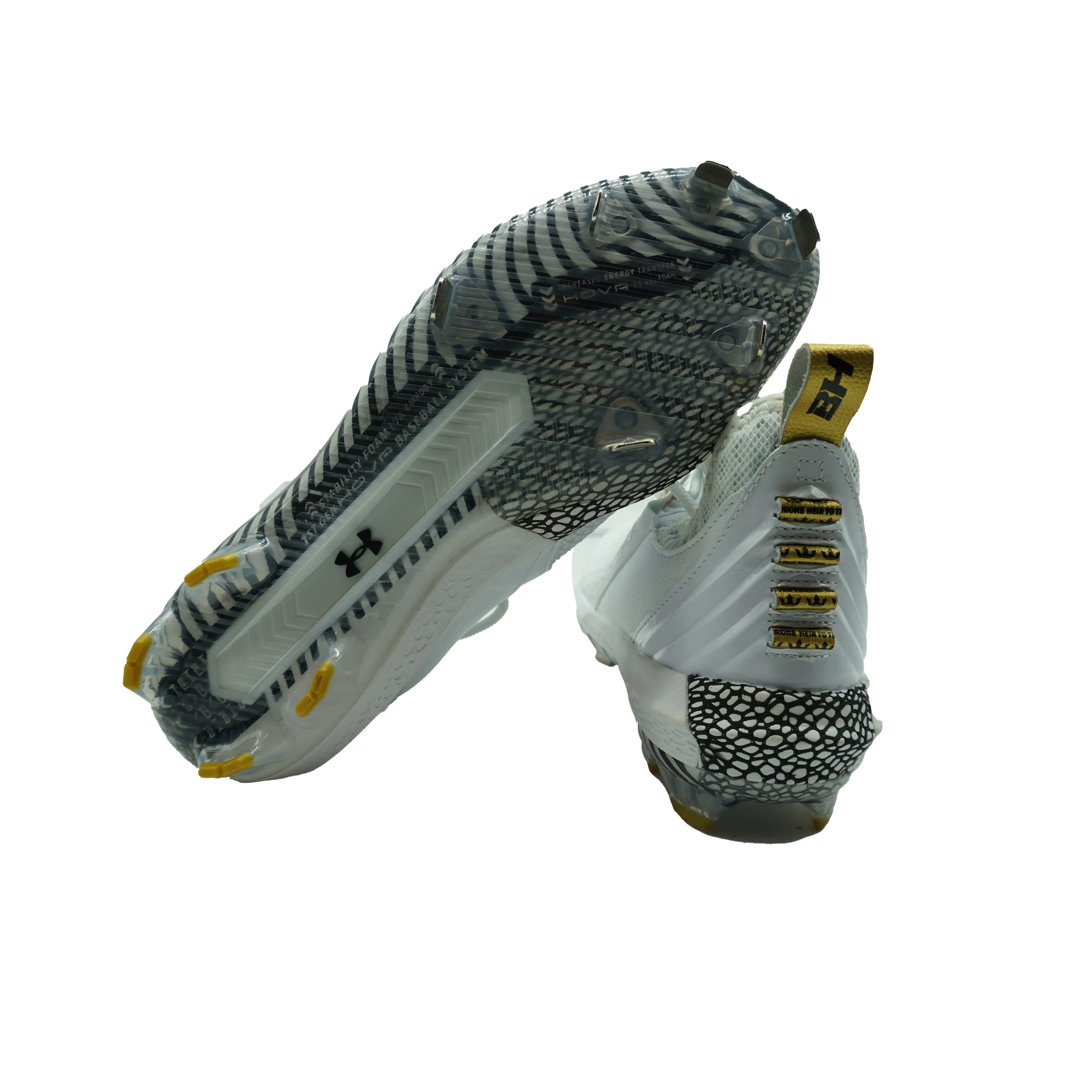 Under Armour Men's Harper 5 Low ST Baseball Cleats White Black