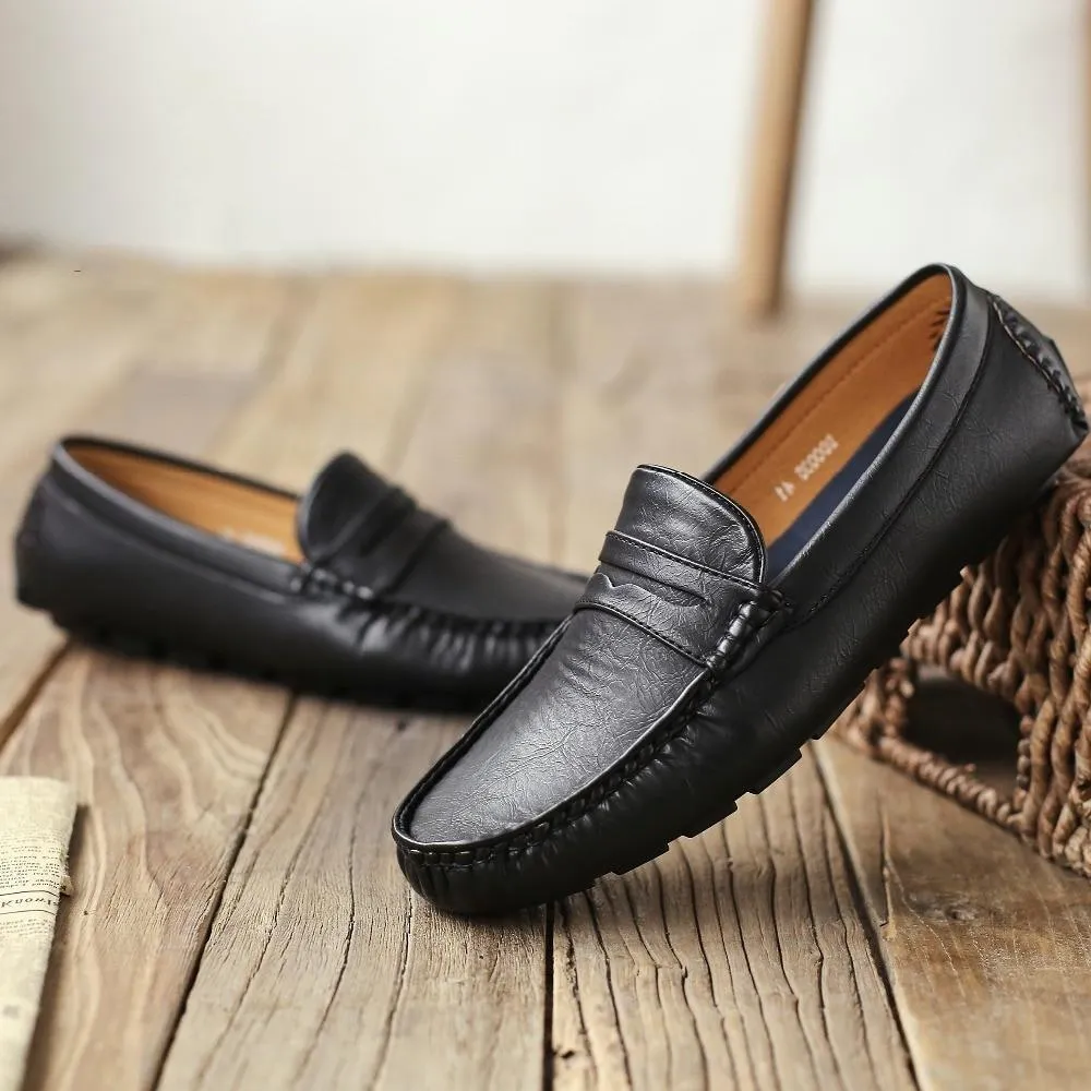 West Louis Autumn Casual Leather Moccasins