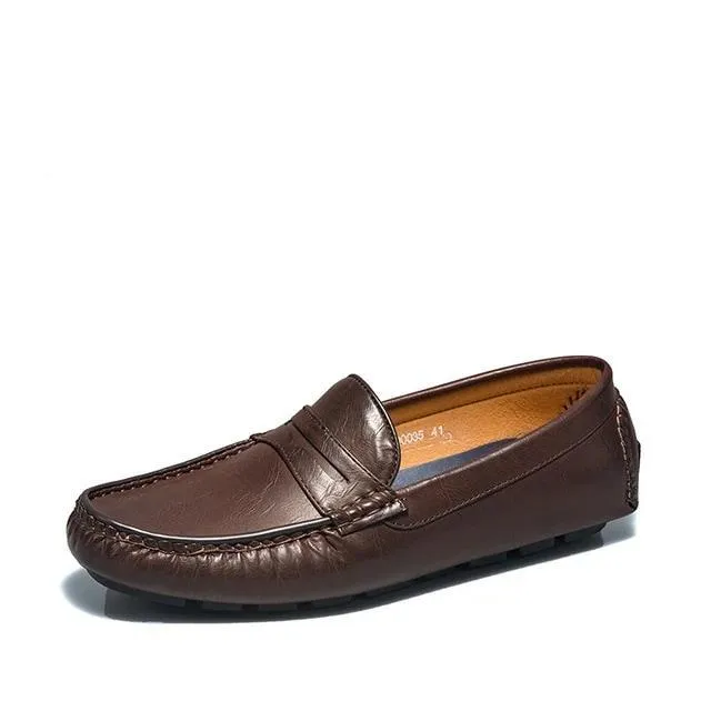 West Louis Autumn Casual Leather Moccasins