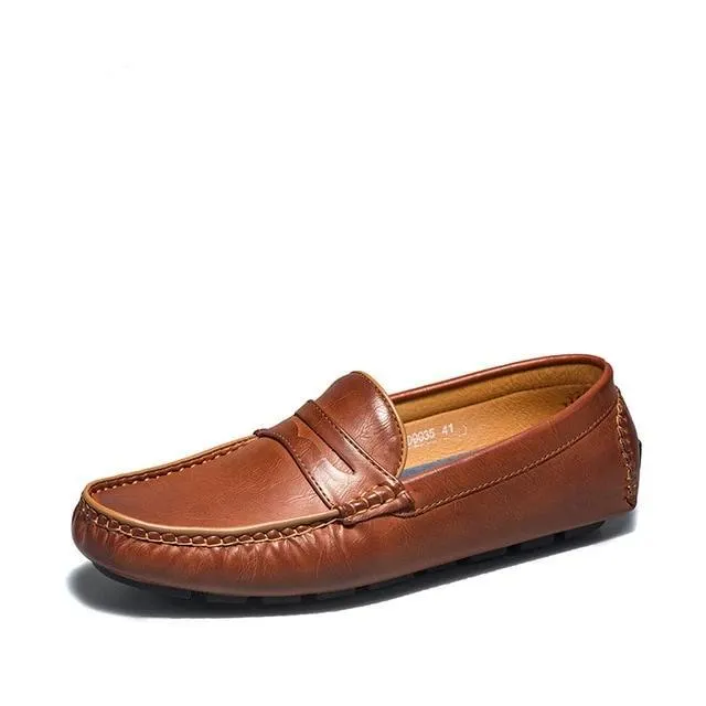 West Louis Autumn Casual Leather Moccasins