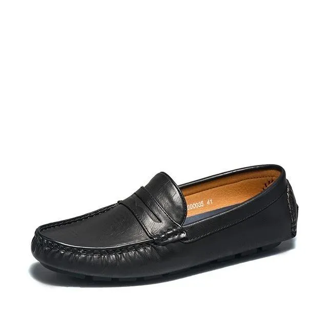 West Louis Autumn Casual Leather Moccasins