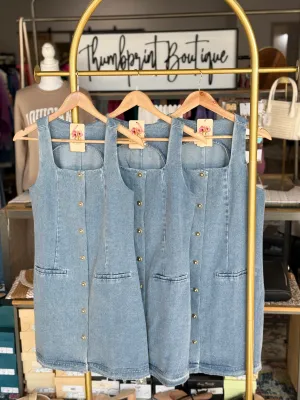Wild West Denim Mini Dress