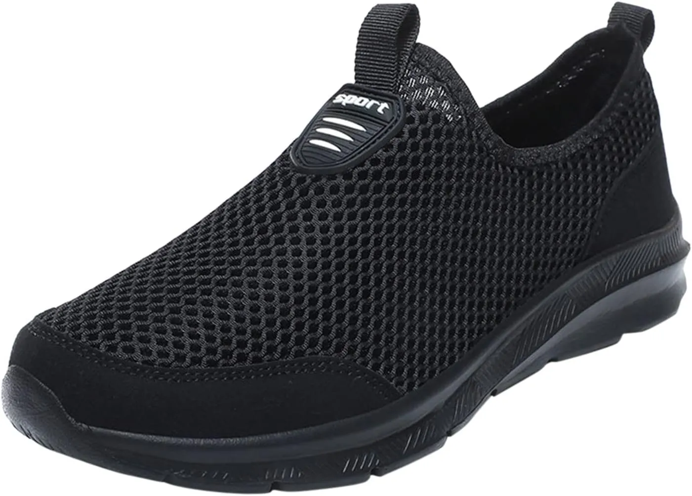 Women's Fashion Sneaker Mesh Slip On Black Non Slip Shoes for Women Comfortable Women's Trail Running Shoes Women Green Loafers Shoes Thick Sole Sneakers Womens