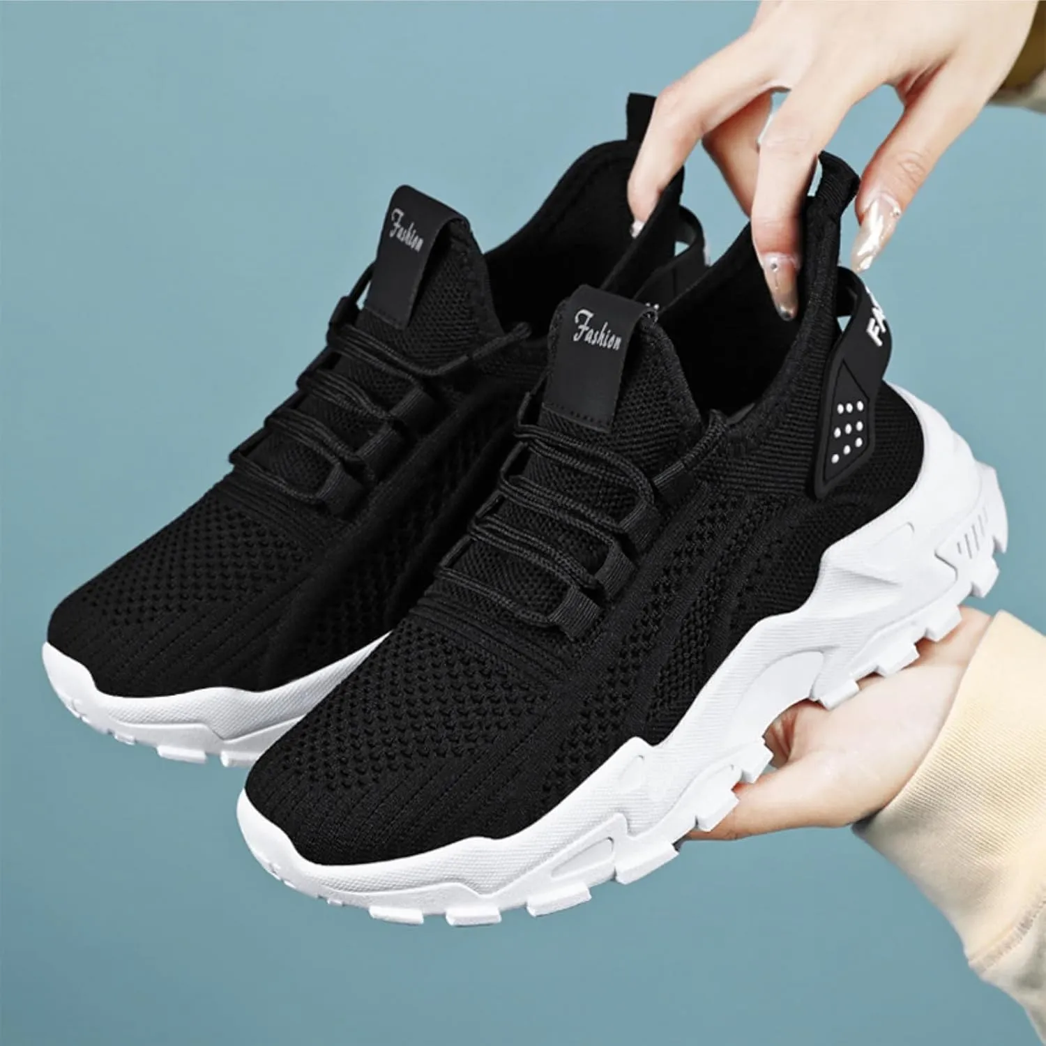 Women's Orthopedic Slip On Walking Shoes Air Cushion Walking Shoes Comfort Loafers Wide Fit Breathable Mesh Sneakers Lightweight Soft Casual Sneaker Workout Work Shoe