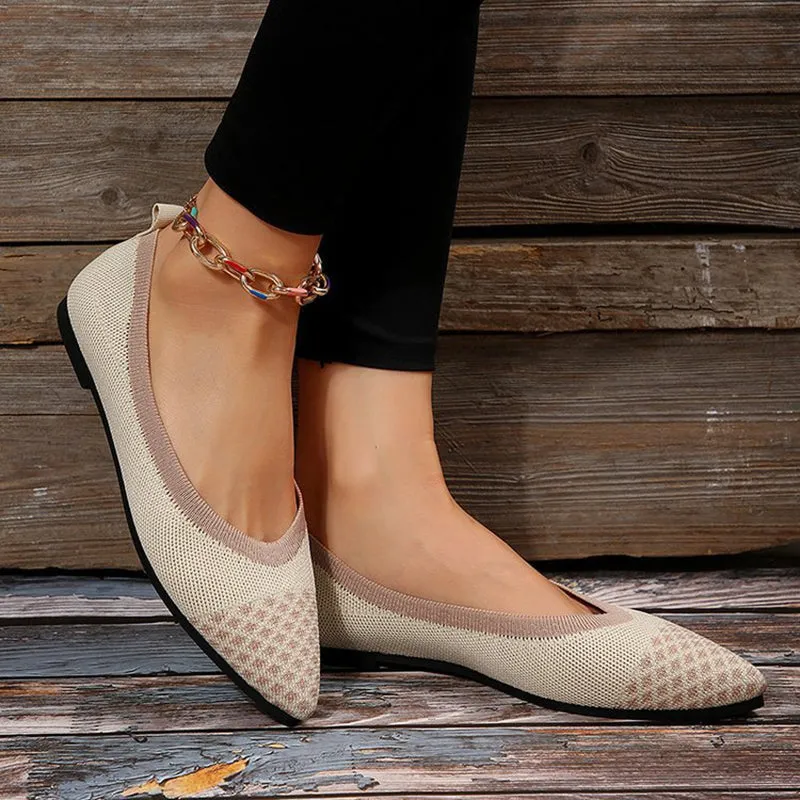 Womens Pointed Toe Casual Flats