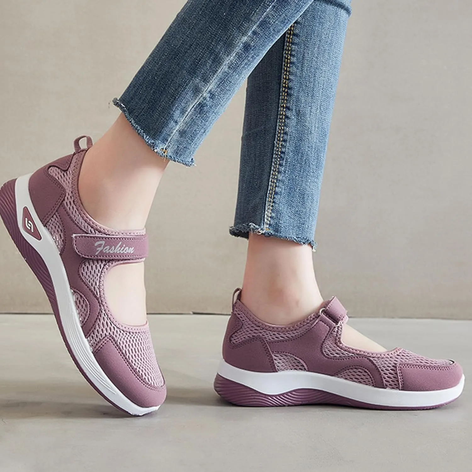 Womens Running Shoes Tennis Walking Workout Hike Shoes Comfortable Breathable Sports Gym Sneakers Summer Wide Toe Box Shoe Slip On Fashion Athletic Gym Travel Sneakers