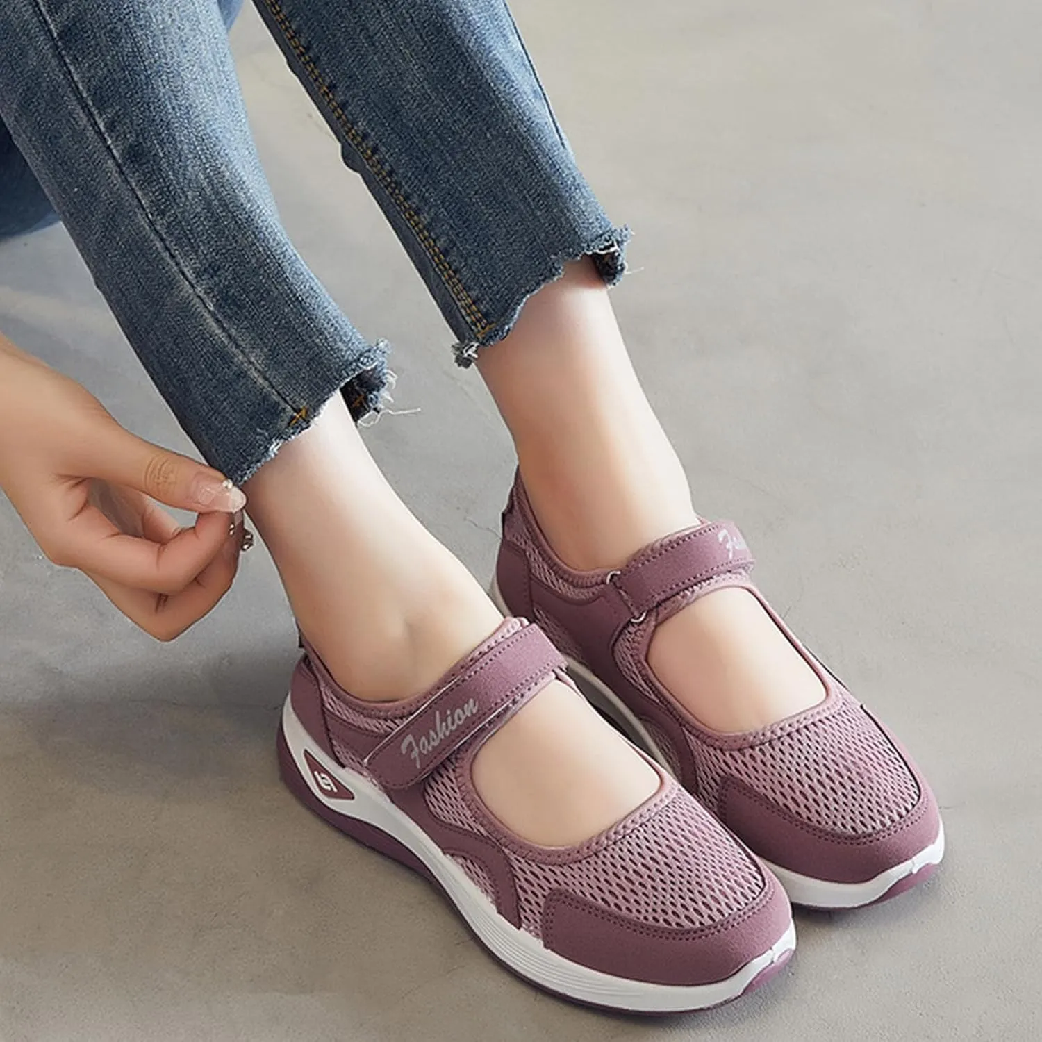 Womens Running Shoes Tennis Walking Workout Hike Shoes Comfortable Breathable Sports Gym Sneakers Summer Wide Toe Box Shoe Slip On Fashion Athletic Gym Travel Sneakers